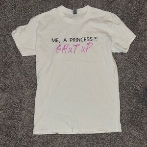 Gildan White Tee with Pink Graphic